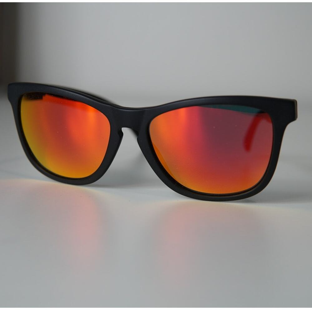 Oakley Frogskin LX 56-16 Matte Black / Ruby Iridium Sunglasses